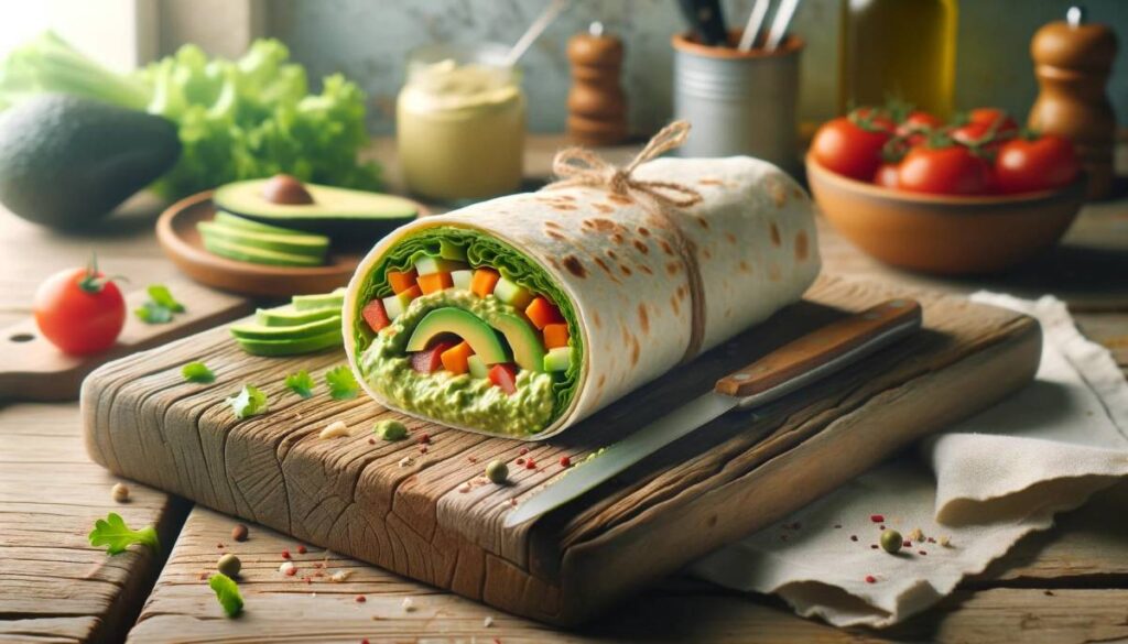 How to make veggie wraps with avocado hummus