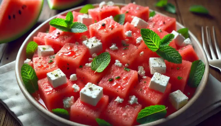 Watermelon Feta Salad with Mint Recipe