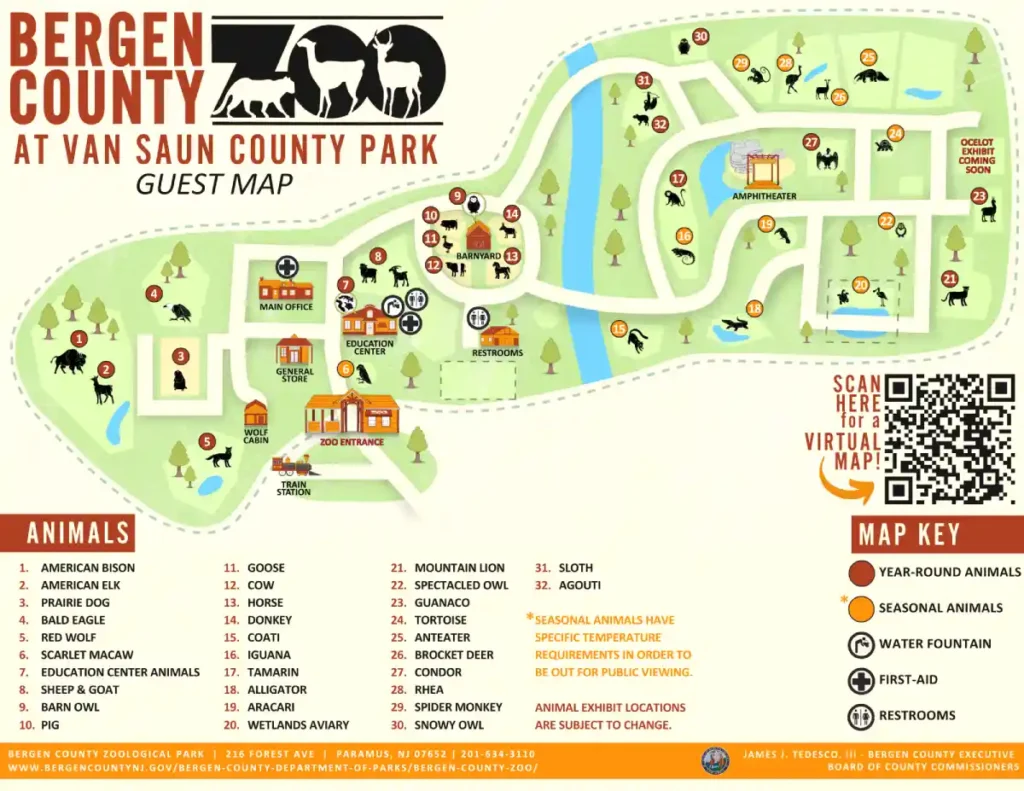 Bergen County Park Map